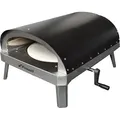 FIREWOLF® LITTLE JOE Pizzaofen | Outdoor Garten draußen | Gaspizzaofen 500 °C| Drehbarer Pizzastein 13“ mit Kurbel, Pizzaschieber, Gasschlauch