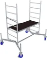 ClimTec Fahrgerüst (Alu) + höhenverstellbare 150mm Fahrrollen Standhöhe (m):