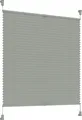 Sonello Plissee Klemmfix ohne Bohren 40cm x 120cm Grau Faltrollo Plisseerollo Jalousie für Tür & Fenster Blickdicht Sichtschutz Sonnenschutz Fertifplissee Rollo