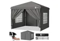 SUNULA Faltpavillon 3x3 m Gartenpavillon mit 4 seitenteilen wasserdicht, mit 4 Seitenteilen, (inkl. 4 Seitenteile), Wasserdicht Faltpavillon, Winterfest Pavillon Pop Up Partyzelt