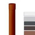 INEFA Fallrohr 100cm, PVC DN85 / 85mm, Braun, Regenrohr Dachrinnenzubehör,einfache Steckmontage, Made in Germany