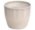 Dehner Übertopf Lina, Ø 28 cm, Höhe 25 cm, Keramik, hellgrau