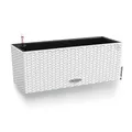 Lechuza "BALCONERA Cottage 50" Pflanzgefäß mit ERD-Bewässerungs-System, Weiß, 50 x 19 x 19 cm