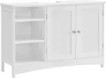 Songmics Waschbeckenunterschrank mit Türen und Fächern Weiss