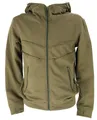 Guru-Shop Strickjacke Goa Jacke, Bio Baumwolle Ethno Hoody - olive alternative Bekleidung