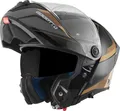 Bogotto FF404 Ezion Klapphelm, schwarz matt/braun, S