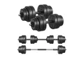 SONGMICS Hantel-Set, 2-in-1-Kurzhantel, 2x10/15 kg, für Zuhause, 1 Paar