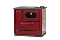 Hosseven 4040 Anatolia Küchenofen, 7,9 kW, EEK A+, Backfach und Herdplatte, Schwedenofen, Kaminofen, Holzofen,BImSchV 2. (Rot)