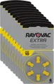 60x Rayovac Hörgerätebatterien 10 Extra Advanced 1,45V 10AU-6XEMF Gelb