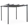 Sweeek - Pergola, Aluminium, 3x3m, Schiebedach