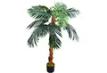 Kunstpalme Palmenbaum Königs Kokos Palme Kunstpflanze Künstliche Pflanze 140 cm Kokospalme, Decovego, Höhe 140 cm