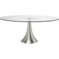 KARE DESIGN Esstisch Grande Possibilita 120x180cm Glas Silber 120 x 180 cm