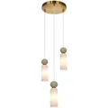 Italux PND-95331-3-BRSS Pendelleuchte Santos G9