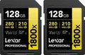 Lexar 2x128GB 1800x Professional SDXC UHS-II U3 V60