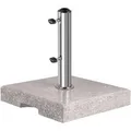 Sekey Betonschirmständer 25 kg Granit Sonnenschirmständer mit Edelstahlrohr für  38 mm