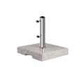 Sekey Betonschirmständer 25kg Sonnenschirmständer Granit Balkonschirmständer mit Edelstahlrohr, für Stöcke bis Ø 38 mm