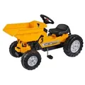 BIG Kindertraktor BIG Jim Dumper, Schwarz, Dunkelgelb, Kunststoff, 46x54x94 cm, Made in Germany, Outdoor Spielzeug, Kinderfahrzeuge