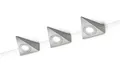 Trio Leuchten Set 3 LED Unterbauleuchten matt Nickel 273370307, warmweiß, 3000K