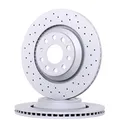 ZIMMERMANN 100.3309.52 2x Bremsscheiben Hinten Ø310mm außenbelüftet gelocht Kompatibel mit VW Golf VII Schrägheck 5G1, BQ1, BE1, BE2 3QF615601A 1K0615601N 3QD615601A