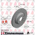 2x ZIMMERMANN Sport Z Bremsscheibe 100.3309.52