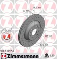 ZIMMERMANN 100.3309.52 Brake Disc for AUDI,CUPRA,SEAT,SKODA,VW,VW (SVW)
