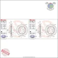 Kit Bremsscheiben Brembo Vorderachse für FIAT FULLBACK MITSUBISHI PAJERO II L2 D