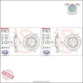 Kit Bremsscheiben Brembo Vorderachse für HONDA CR-V III IV