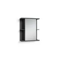 byLIVING Spiegelschrank NEBRASKA, Breite 60 cm, anthrazit, seitliche Ablagen