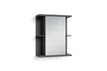 byLIVING Spiegelschrank Nebraska/anthrazit/Badschrank mit Spiegeltür / 1-türiger Spiegel Hängeschrank/Badezimmer/Bad-Spiegel/viel Stauraum/B 60, H 70, T 25m