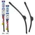 alca® Scheibenwischer-Set passend für DAIHATSU CUORE VI (10.1998 - 05.2003) U-FLAT Flachbalkenwischer