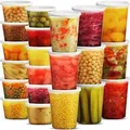 Luftdichte Speisebehälter mit Verschlüssen – 48 Sätze mit 54 Verschlüssen, 24 Behälter mit 946 ml und 24 mit 473 ml Fassungsvermögen, BPA-f...