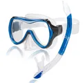 AQUAZON Kids wasserdichte Junior Kinder Schnorchelbrille, Taucherbrille, Schwimmbrille, von 3-7 Jahren, sehr robust