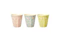 rice Becher Rice Melamin Becher Medium 3er Set - Blumenmuster, 3-tlg., Melamin