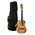 Ortega Guitars Konzert Ukulele Elektro-Akustisch – Elite Series – Inklusive Gigbag – Gestockter Ahorn, Natur (RUET- SMA)