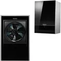 Buderus Luft-Wasser-Wärmepumpe Logatherm WLW196i-14 IR E mit integriertem Heizstab, schwarz - 7739610128