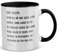 Tochter Geschenk Geburtstag 18 Jahre Kind Tasse Abi Bachelor Master Weihnachten