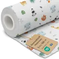 Stoff Meterware Baumwollstoff 5 M x 160 cm - Stoffe zum nähen aus reine baumwolle fabric futterstoff dekostoff für patchwork canvas und sewing nähstoff Oeko-Tex Safari