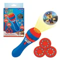 Lexibook Geschichten Projektor, Paw Patrol Helfer auf Vier Pfoten Taschenlampe und Projektor mit 3 Scheiben, 24 Bilder, erstellen Sie Ihre eigenen Geschichten, LTC050PA