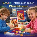 🎨 CreArt Pferdetraum – Malen nach Zahlen für Kinder ab 9 Jahren