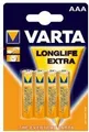 Varta Longlife Extra - Batterie 4 x AAA-Typ Alkalisch (04103101414)