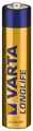 Batterie Alkali Micro (AAA); LR 03 VLL 4-BL (4103) Varta Longlife