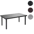 Mendler Poly-Rattan Gartentisch Cava, Esstisch Tisch mit Glasplatte, 160x90x74cm ~ Variantenangebot 52354