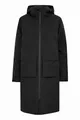 NORTH BEND NBKarina Damen Parka Mantel Regenjacke Kapuze Kordelzug wasserdicht wasserfest wasserabweisend TPU Membran atmungsaktiv W-PRO Wetterschutzsystem, Größe:36, Farbe:Black (1001)
