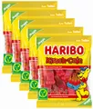 Haribo Kirsch Cola - Fruchtgummi Cola Flaschen - 5 Beutel je 175 Gramm