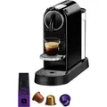 NESPRESSO Kapselmaschine CITIZ EN 167.B von DeLonghi, Black, inkl. Willkommenspaket mit 7 Kapseln schwarz