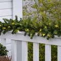 XXL Tannengirlande Weihnachtsbeleuchtung 810cm 100 LED Batteriebetr