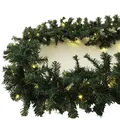 XXL Weihnachtsbeleuchtung Girlande beleuchtet Tannengirlande 100 LED Lichterkette 810 cm Weihnachten innen und außen batteriebetrieben
