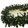 XXL 100 LED Girlande Tannengirlande Lichterkette 810 cm außen batteriebetrieben