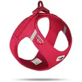 Curli Hunde-Geschirr Clasp Vest Geschirr Air-Mesh Special Edition 2022 Red rot Größe: M / Gewicht: 6-9 kg Brustumfang: 43,4 - 49,0 cm