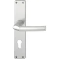 HOPPE 5x Drückergarnitur BIRMINGHAM - auf Langschild Profilzylinder Entfernung 88mm, für Türstärke 30-49mm, silber eloxiert